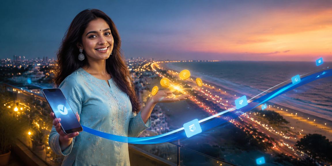VIP player enjoying cashback bonus during festive season at Chennai Marina Beach