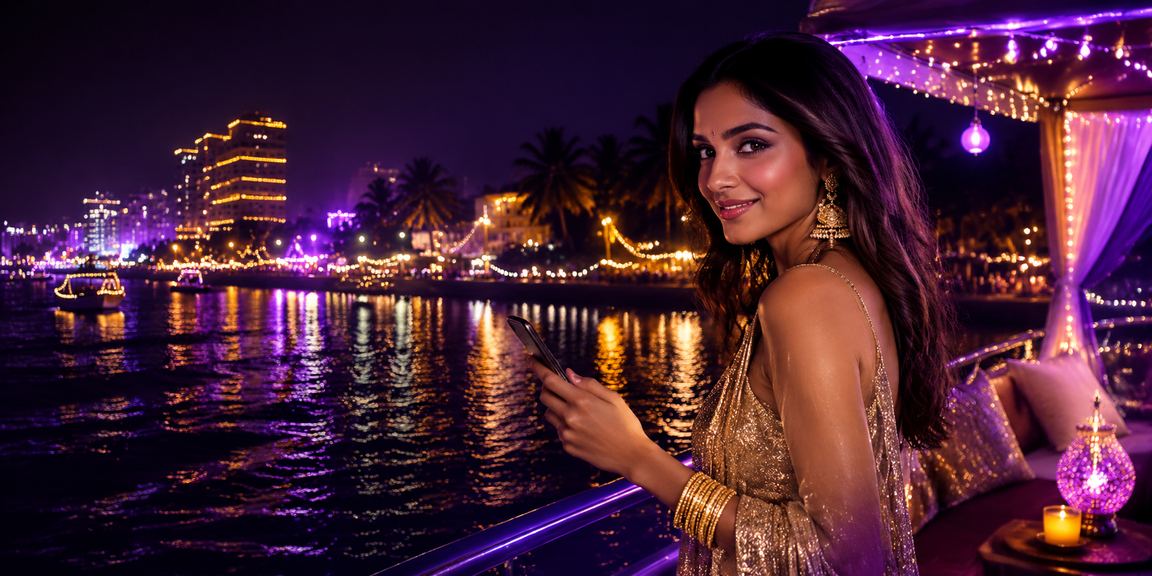 Exclusive VIP player enjoying casino games on mobile during Diwali festival